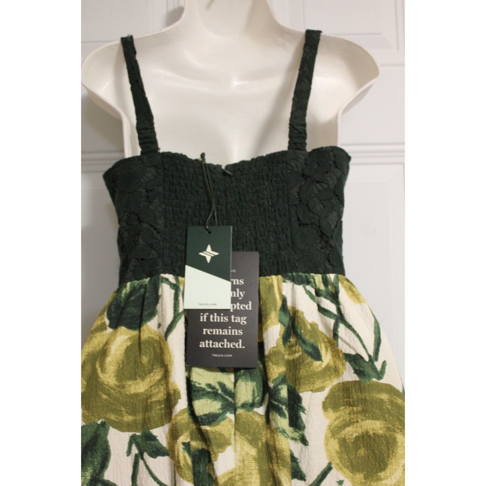 Tuckernuck Giverny Gardens Maria Dress SZ 6 Lace Corset Smocked Silhouette Lined - Picture 7 of 13